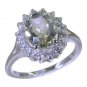 Riyo Green 925 sterling silver Green Amethyst Ring tantalizing fine handmade jew