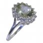 Riyo Green 925 sterling silver Green Amethyst Ring tantalizing fine handmade jew