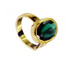Emerald Cz Gold Polish Wedding Ring Jewelry