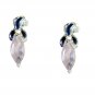 Riyo Rose Quartz One Of A Kind Silver Silver Earring Posts L 0.5in Seroq-68027