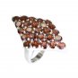 Riyo Garnet 0.925 Solid Sterling Silver Sports Ring Jewelry Sz 7.5 Srgar7.5-2608