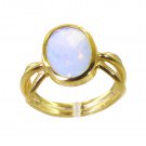 Riyo Purple Gold Plated Fire Opal CZ Ring dishy handmade jewellery wholesale GPR
