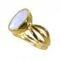 Riyo Purple Gold Plated Fire Opal CZ Ring dishy handmade jewellery wholesale GPR