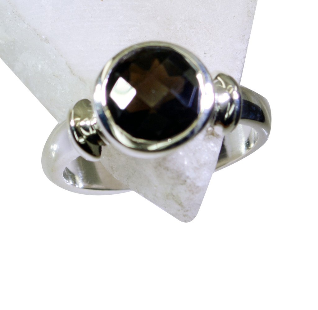 Riyo Smoky Quartz Silver Wedding Jewelry Buy Silver Ring Sz 8 Srsqu8-76017