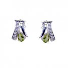 Riyo Peridot Silver And Stones Jewelry Exclusive Earring L 0.3in Seper-58065