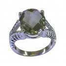 Riyo A Green Amethyst 925 Solid Sterling Silver Rocker Style Ring Srgam80-28086