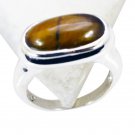 Riyo Tiger Eye The Silver Company Jewellery Ring Silver Sz 8 Srtey8-80004