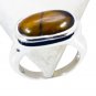 Riyo Tiger Eye The Silver Company Jewellery Ring Silver Sz 8 Srtey8-80004