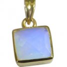 Riyo Purple Gold Plated Fire Opal CZ Pendant dainty treasures jewelry store GPPF