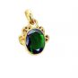 Riyogems Emerald Cz Gold Plated Jewelry Set Cluster Pendants L 1.2in Gppemcz-960