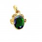 Riyogems Emerald Cz Gold Plated Jewelry Set Cluster Pendants L 1.2in Gppemcz-960