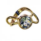 Green Amethyst 18c Gold Plating Wedding Bands