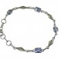 Riyo Blue 925 sterling silver Blue Topaz Bracelet alluring handmade jewelry SBRA