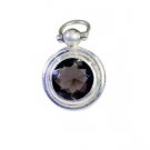 Riyo Smoky Quartz Silver Antique Jewellery Daisy Pendants L 0.5in Spsqu-76015