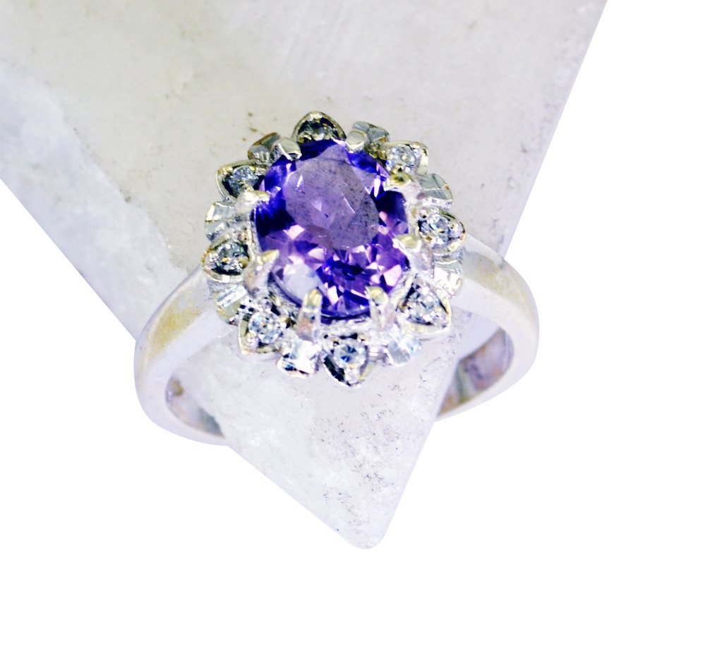 Riyo Amethyst Sterling Silver Regards Ring Jewelry Sz 7 Srame7-2103