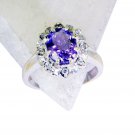 Riyo Amethyst Sterling Silver Regards Ring Jewelry Sz 7 Srame7-2103