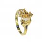 Riyo Citrine Cz 18kt Gold Platings Eternity Ring Sz 9 Gprcicz7-94024