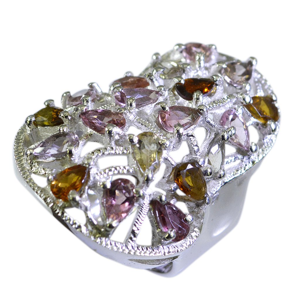 Riyo Tourmaline Customized Silver Jewelry Signet Ring Jewelry Sz 7 Srtou7-84111