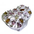 Riyo Tourmaline Customized Silver Jewelry Signet Ring Jewelry Sz 7 Srtou7-84111