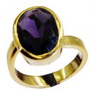 Riyo Amethyst Cz 18 Kt Gold Platings  Ring Sz 7 Gpramcz7-88009