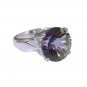 Riyo Mystic Quartz Silver Forest Jewelry Wholesale Chunky Silver Ring Sz 6.5 Srm