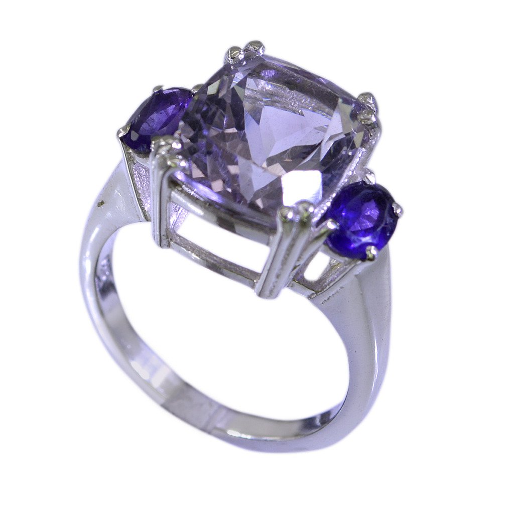 Riyo Amethyst Stamped Silver Jewelry Silver Ring Jewelry Sz 7 Srame7-2053