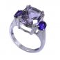 Riyo Amethyst Stamped Silver Jewelry Silver Ring Jewelry Sz 7 Srame7-2053