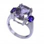 Riyo Amethyst Stamped Silver Jewelry Silver Ring Jewelry Sz 7 Srame7-2053