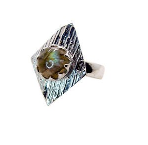 Riyo   Gemstone Alloy Silver Hand Crafted Ring Aspr85-0071