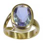 Riyo Blue Gold Plated Alexandrite CZ Ring stunning cool handmade jewelry GPRALC
