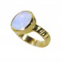 Riyo Purple Gold Plated Fire Opal CZ Ring picturesque handmade jewellery website