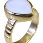 Riyo Purple Gold Plated Fire Opal CZ Ring personable handmade contemporary jewel