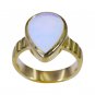 Riyo Purple Gold Plated Fire Opal CZ Ring personable handmade contemporary jewel