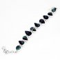 Riyo Green Indian Emerald 925 Solid Sterling Silver Engineered Bracelet Sbraieme