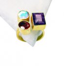 Riyo  Red Onyx Wholesale Gold Plate Sovereign Ring Sz 7 Gprmul7-52095