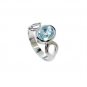 Riyo Blue Topaz Silver Boutique Jewellery Class Ring Sz 6.5 Srbto6.5-10098