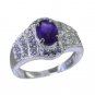 Riyo Purple 925 sterling silver Amethyst Ring tasty real gemstone jewelry SRAME9
