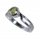 Riyo Green 925 sterling silver Peridot Ring glamorous gemstone jewelry design SR