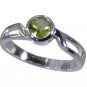 Riyo Green 925 sterling silver Peridot Ring glamorous gemstone jewelry design SR