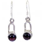 Riyo Garnet Silver Jewelry Home Sales Dangling Earring L 1.2in Segar-26020