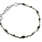 Riyo Red 925 sterling silver Garnet Bracelet handmade jewelry sites SBRAGAR-2606