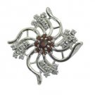 Riyo Red Garnet 925 Solid Sterling Silver Round Cut Pendant L 2in Spgar-26129