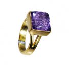 Sunstone 18 Kt Gold Plated Sovereign Ring