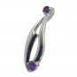 Riyo Purple Amethyst 925 Solid Sterling Silver Lovely Pendant L 1.25in Spame-212
