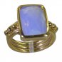 Riyo Purple Gold Plated Fire Opal CZ Ring flamboyant handmade jewellery GPRFOCZ7