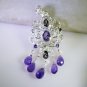 Riyo Amethyst Silver Jewelry Supplies Snake Pendant L 2.5in Spame-2122