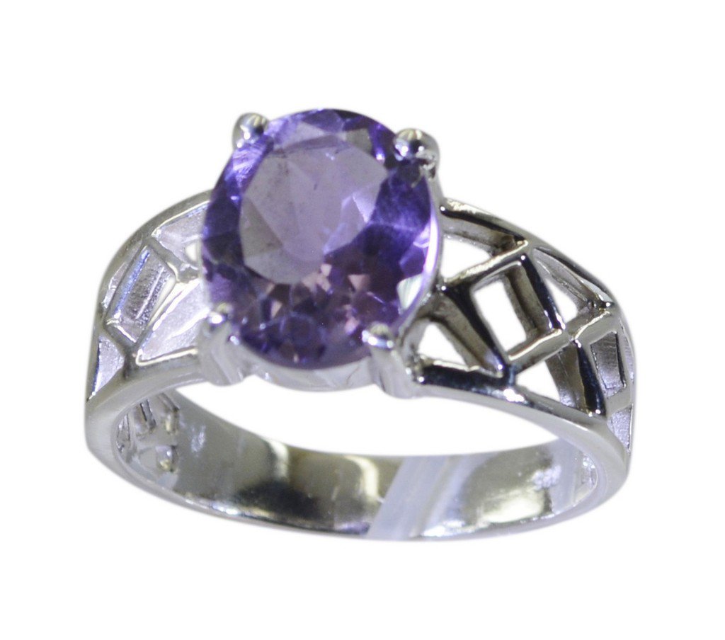Riyo Purple 925 sterling silver Amethyst Ring seductive rare gemstone jewelry SR