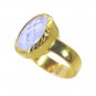 Riyo Purple Gold Plated Fire Opal CZ Ring beauteous handmade jewelry boutique GP