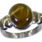Riyo Brown 925 sterling silver Tiger Eye Ring picturesque handmade designer jewe
