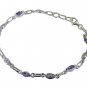 Riyo Purple 925 sterling silver Amethyst Bracelet resplendent handmade gemstone